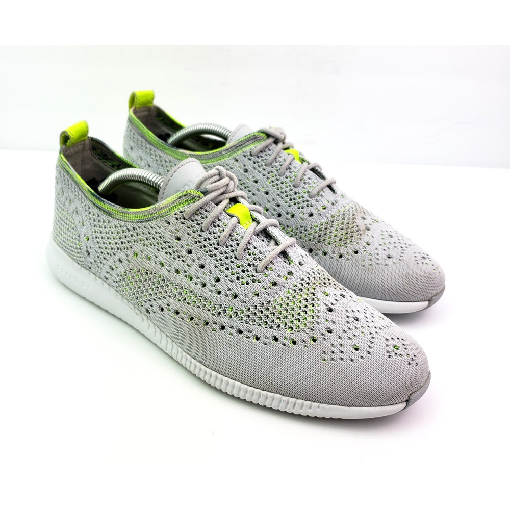 Cole Haan Grand OS Womens Size 9 B Gray Volt Fly Knit Oxford Sneaker Shoes W2284